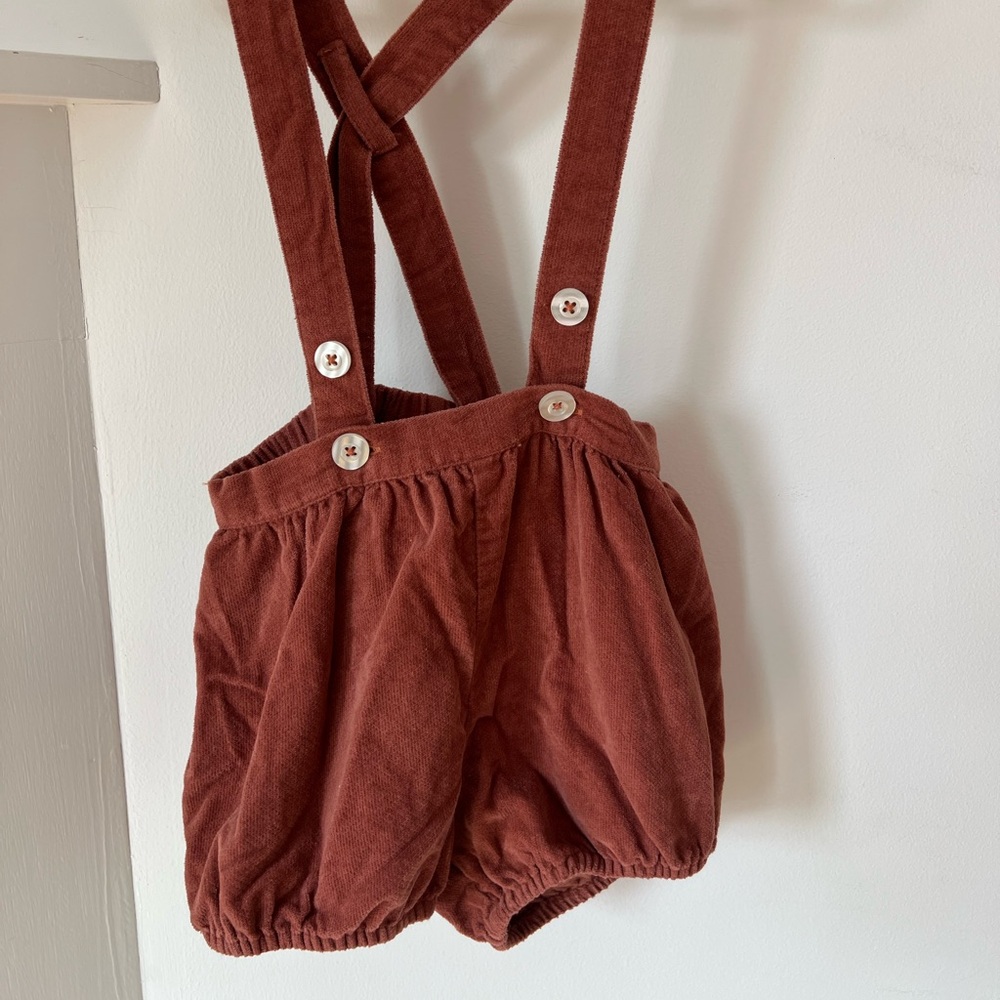 Little Cotton Clothes Suspender Romper Shorts